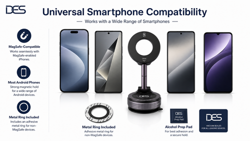 DES MagPro 360° Vacuum Phone Mount